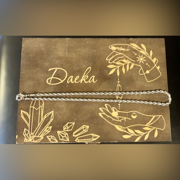 Stainless Steel Silver Rope Necklace! - Picture 2 of 2